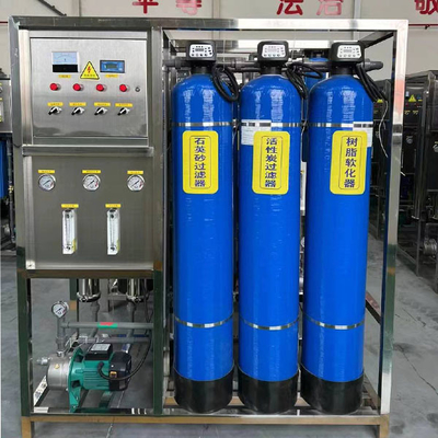 0.25T Tre serbatoi di apparecchiature di osmosi inversa per la depurazione e deionizzazione dell'acqua industriale