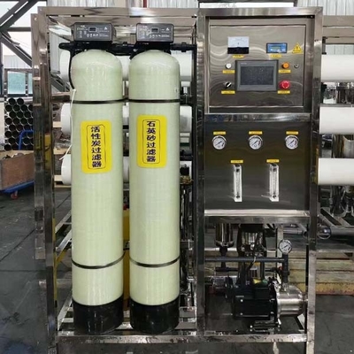 0.5 tonnellate attrezzature di trattamento dell'acqua per osmosi inversa sistema di filtro per osmosi inversa a doppio stadio per la produzione di acqua pura