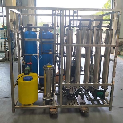 Sistema di trattamento dell'acqua Edi di 0,5 tonnellate controllato da PLC con modulo di elettrodeionizzazione