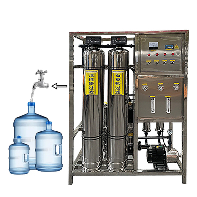 Sistema di depurazione del filtro per acqua sotterranea completamente automatico per l'industria con impianto RO e UV per l'acqua potabile pura